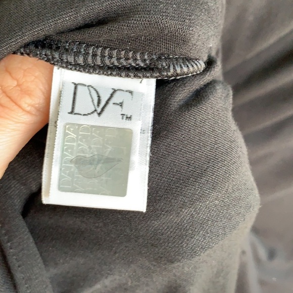 Diane von Furstenberg DVF Zipper Tee Shirt Stretch Blouse sz S - Picture 7 of 9